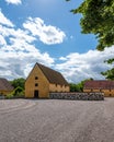 An old traditional barn at the farm BÃÂ¶rringekloster in the southern landscape SkÃÂ¥ne in Sweden