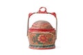 Old Traditional Chinese Bamboo Basket Royalty Free Stock Photo