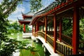 Old traditional chinese pavillon Royalty Free Stock Photo