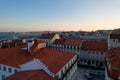 Old traditional city of Lisbon - panorama of Lisbon Royalty Free Stock Photo