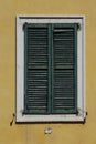 Traditional closed window shutters