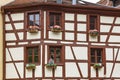 Old traditional colorful half-timbered houses in Colmar, France Royalty Free Stock Photo