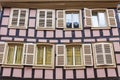 Old traditional colorful half-timbered houses in Colmar, France Royalty Free Stock Photo