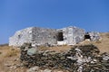 Old and traditional drystone building in Kythnos island, Cyclades, Greece