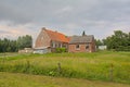 Old traditional farm in the Flemish countryside Royalty Free Stock Photo