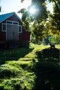 Old traditional finnish barn Royalty Free Stock Photo