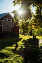 Old traditional finnish barn Royalty Free Stock Photo