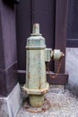 Old Traditional Fire Hydrant Hose in Takayama Royalty Free Stock Photo