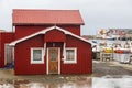 Old traditional fisherman`s house called Rorbu at Sto in Vesteralen islands. Norway.