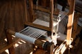 Old traditional handcraft wooden weaving loom