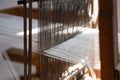 Old traditional handcraft wooden weaving loom