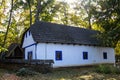 Old traditional house at the Dimitrie Gusti Village Museum, an open air museum in Bucharest, Romania Royalty Free Stock Photo