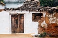 Old traditional house exterior in India Royalty Free Stock Photo