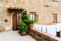 Old traditional houses in the historic town of Volterra Royalty Free Stock Photo