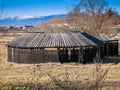 Old, traditional hungarian wooden bath house in Transylvania Royalty Free Stock Photo