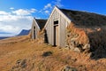 Old Traditional Icelandic Houses, Skaftafell, Iceland Royalty Free Stock Photo