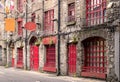 Old irish buildings in Dublin. Royalty Free Stock Photo