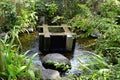 Old traditional japanese stone well in a park Royalty Free Stock Photo