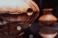 Old traditional Macedonian kitchen items on display in the museum