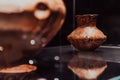 Old traditional Macedonian kitchen items on display in the museum