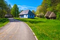 Old traditional peasant houses, Astra Ethnographic village museum, Sibiu, Romania