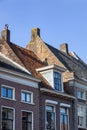 Old traditional roofs in Vianen in the Netherlands Royalty Free Stock Photo