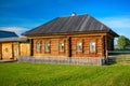 Old traditional rural russian wooden house. 19th century Royalty Free Stock Photo