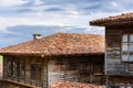 Old traditional rustic houses in Zheravna, Bulgaria Royalty Free Stock Photo