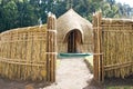 Old traditional rwandan King's hut Royalty Free Stock Photo