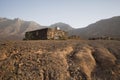 An old traditional stone architecture in village Cofete, Canary Islands, Fuerteventura Island, Spain 04/02/2019 Royalty Free Stock Photo