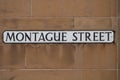 Street Name Sign for Montague Street