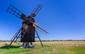 Old traditional Swedish windmill Royalty Free Stock Photo