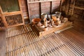 Old traditional thai kitchen and equipment