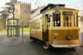 Old traditional Tram. Porto. Portugal Royalty Free Stock Photo