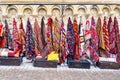 Old traditional Turkish carpet shop in cave house Cappadocia, Turkey Kapadokya. Royalty Free Stock Photo