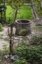 Old traditional Water Well structure. viet nam Royalty Free Stock Photo