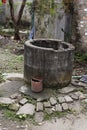 Old traditional Water Well structure. viet nam Royalty Free Stock Photo