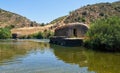 Old traditional watermills in the Guadiana river at Azenhas. Mertola. Portugal