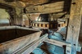 Old traditional windmill interior Royalty Free Stock Photo