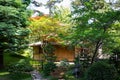 Old traditional wood house in a japanese garden Royalty Free Stock Photo