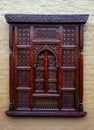 Old traditional wood window with textures. Royalty Free Stock Photo