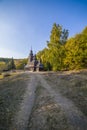 Old traditional wooden church from Zakarpattia region