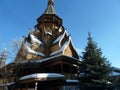 Old traditional wooden Russian architecture