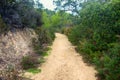 old trail through ancient mountains Royalty Free Stock Photo