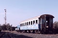 Old train abandoned because of prolonged use. Royalty Free Stock Photo