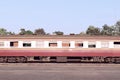 Old train abandoned because of prolonged use. Royalty Free Stock Photo