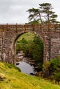 Old train bridge in Mulranny, Great Western Greenway trail Royalty Free Stock Photo