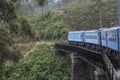 Old Train on the bridge in the tea plantations. Ella, Sri Lanka.