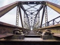 Old train bridge Royalty Free Stock Photo