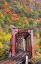 Old train bridge Royalty Free Stock Photo